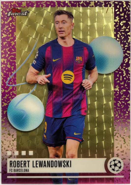 Robert Lewandowski 1/1 Superfractor Topps Finest UCC 2025/26