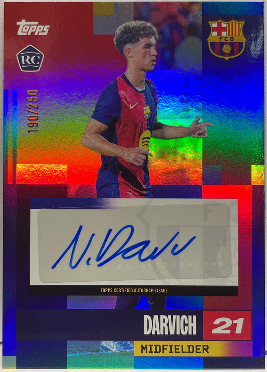 Darvich 190/250 Rookie Autograph Topps FC Barcelona Team Set 2024/25