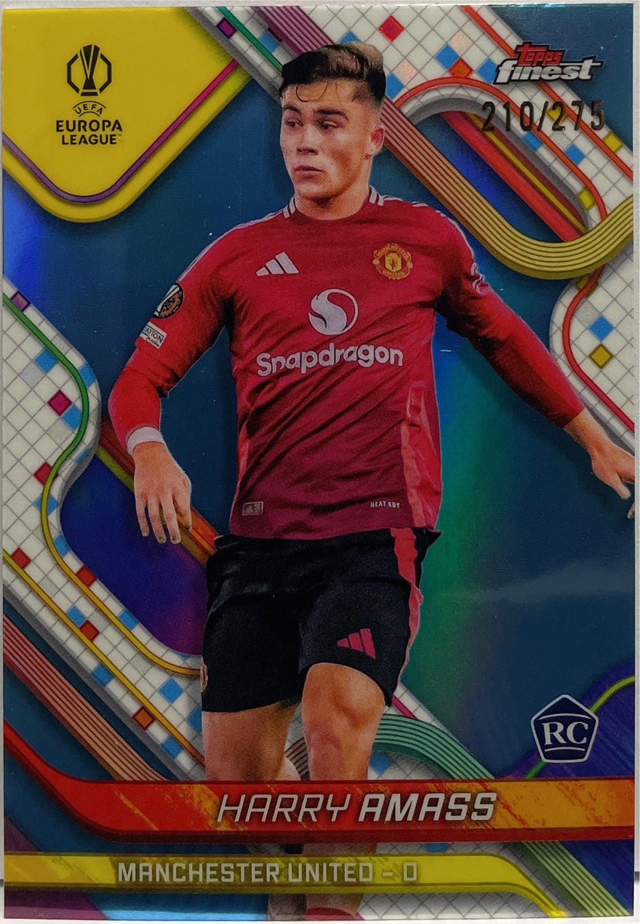Harry Amass 210/275 Rookie Sky Blue Topps Finest UCC 2024/25