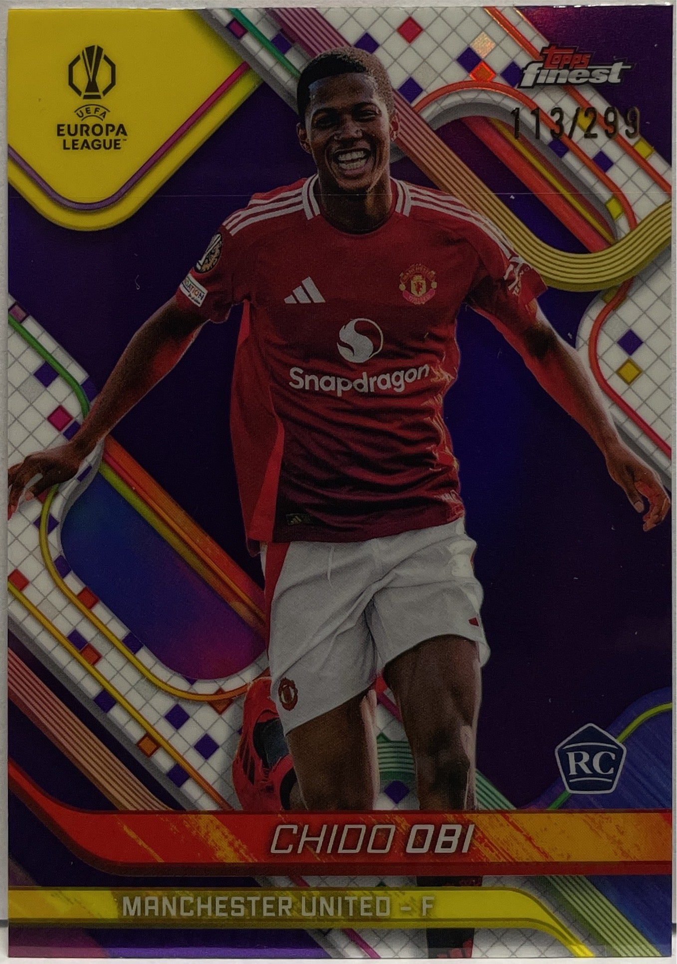 Chido Obi 113/299 Rookie Purple Topps Finest UCC 2024/25