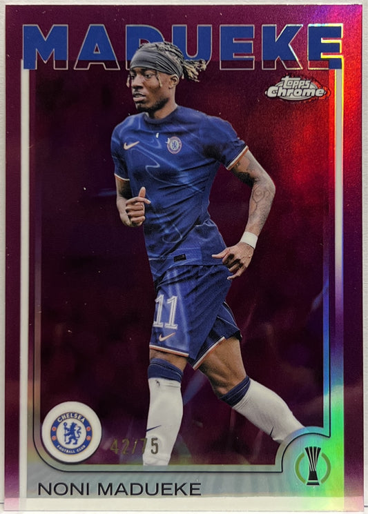 Noni Madueke 42/75 Magenta Lava Topps Chrome UCC 2024/25