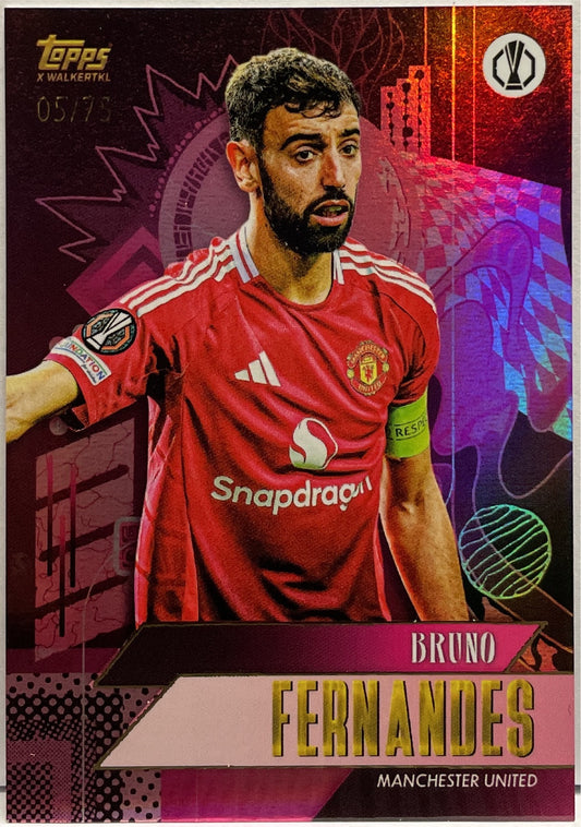 Bruno Fernandes 5/75 Topps Gold 2024/25