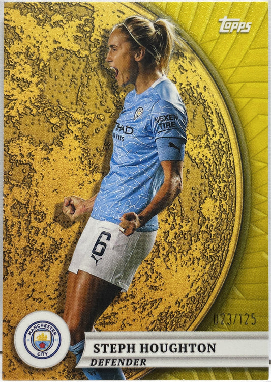 Steph Houghton 23/125 Yellow Topps Blue Moon Manchester City 2024/25