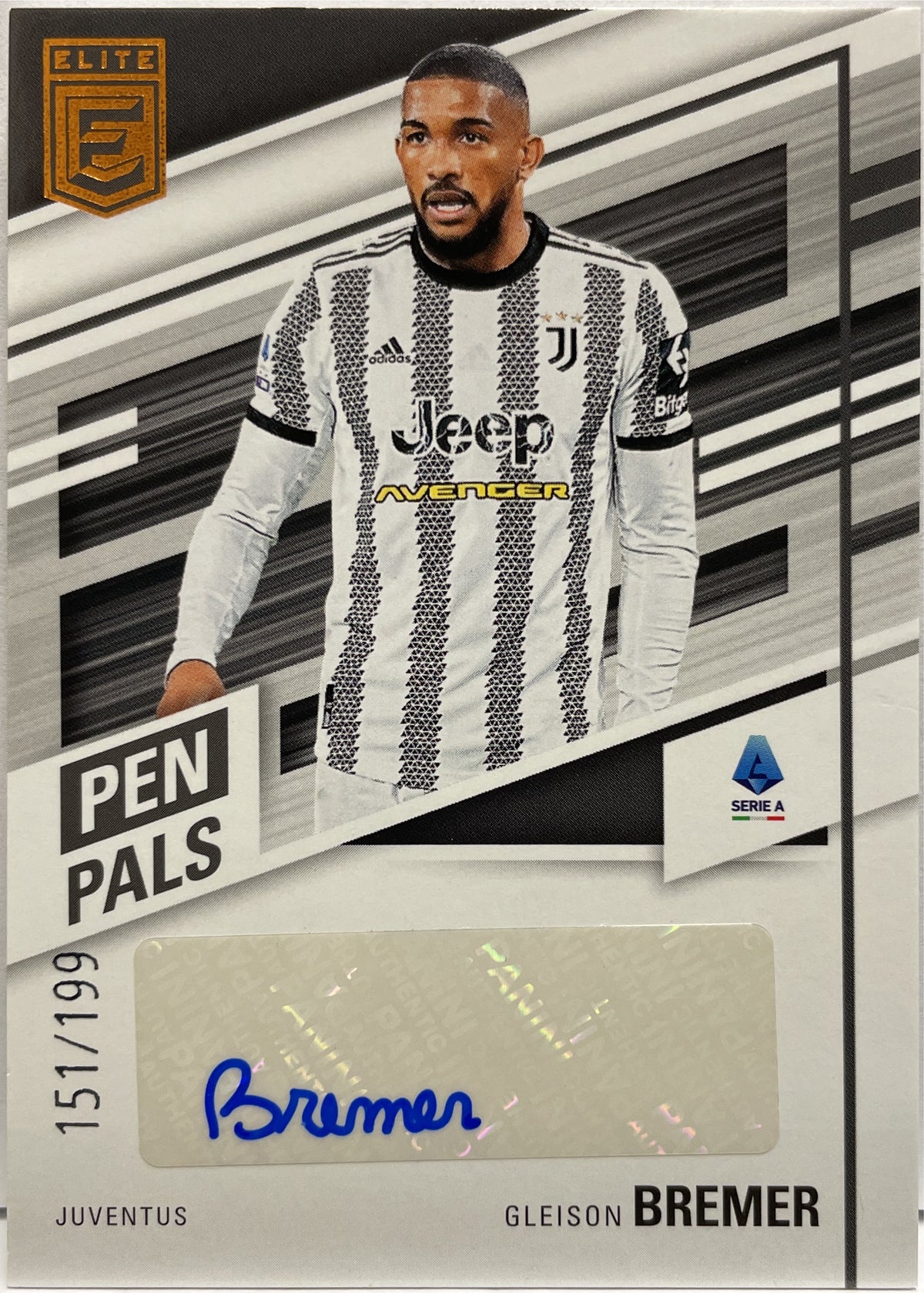 Gleison Bremer 151/199 Autograph Pen Pals Panini Donruss Elite Serie A 2022/23