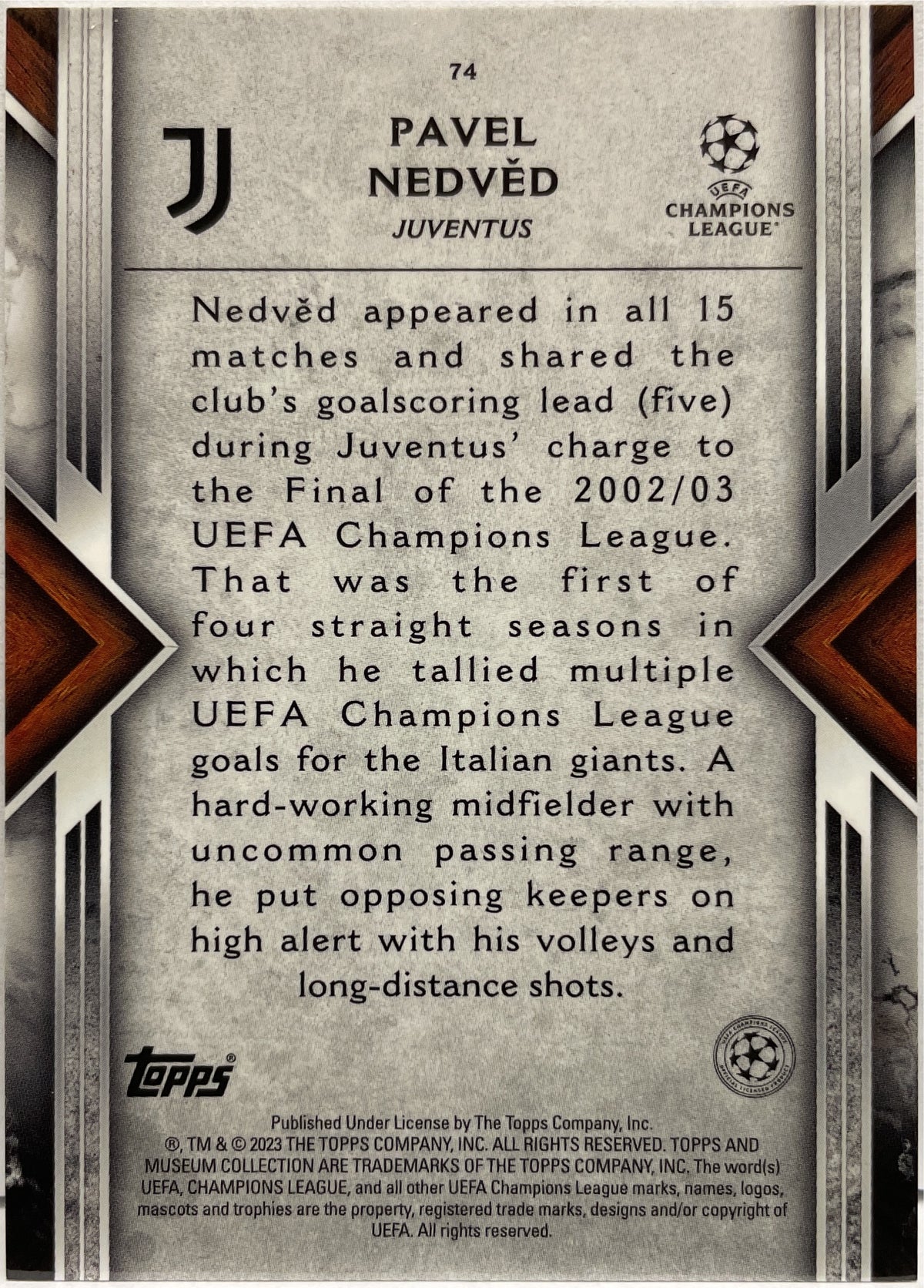 Pavel Nedved Topps Museum 2022/23
