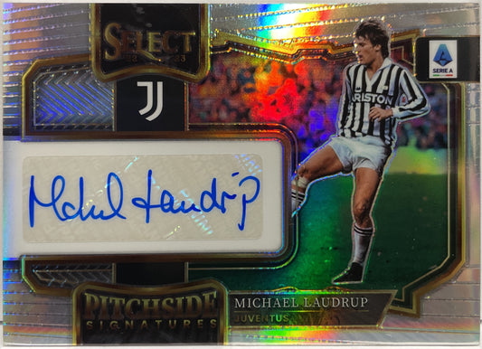 Michae Laudrup Autograph Pitchside Signatures Panini Select Serie A 2022/23