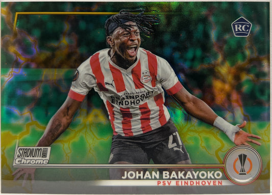 Johan Bakayoko 82/125 Rookie Topps Stadium Chrome 2023/24