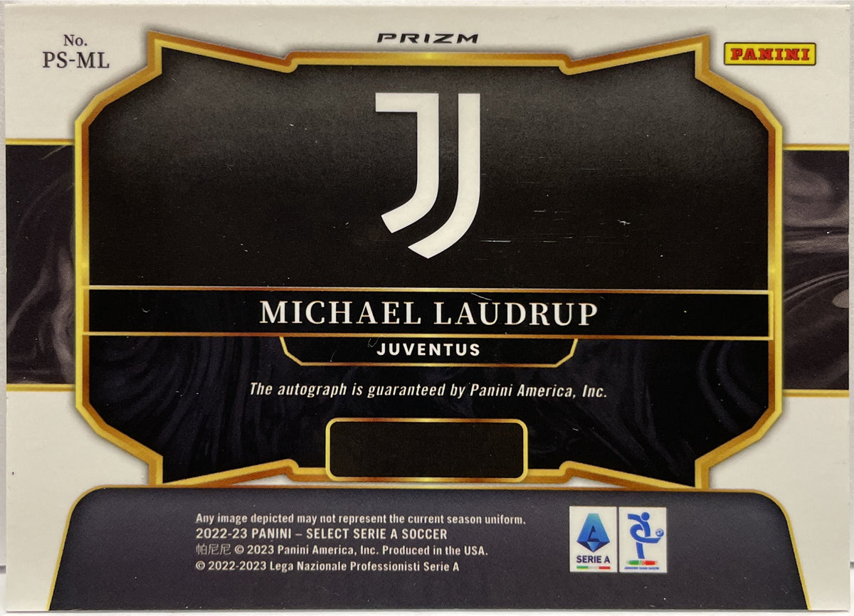 Michae Laudrup Autograph Pitchside Signatures Panini Select Serie A 2022/23