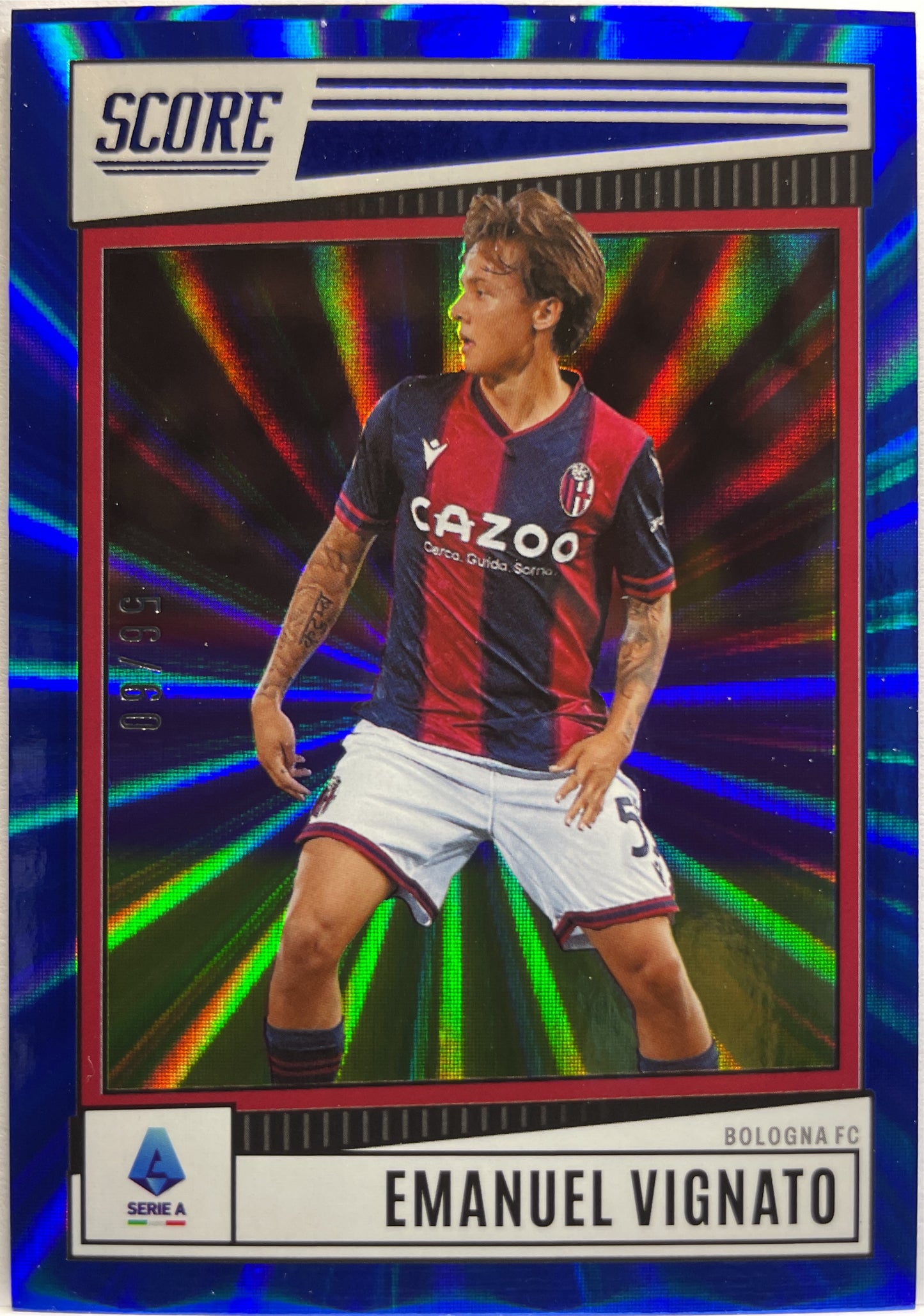 Emanuel Vignato 56/60 Blue Laser Score Serie A 2022/23