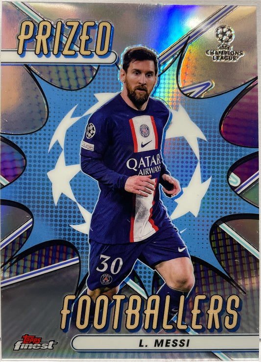Lionel Messi Prized Footballers Topps Finest UCC 2022/23