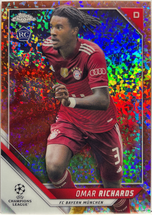 Omar Richards 16/125 Rookie Bronze Speckle Topps Chrome UCL 2021/22