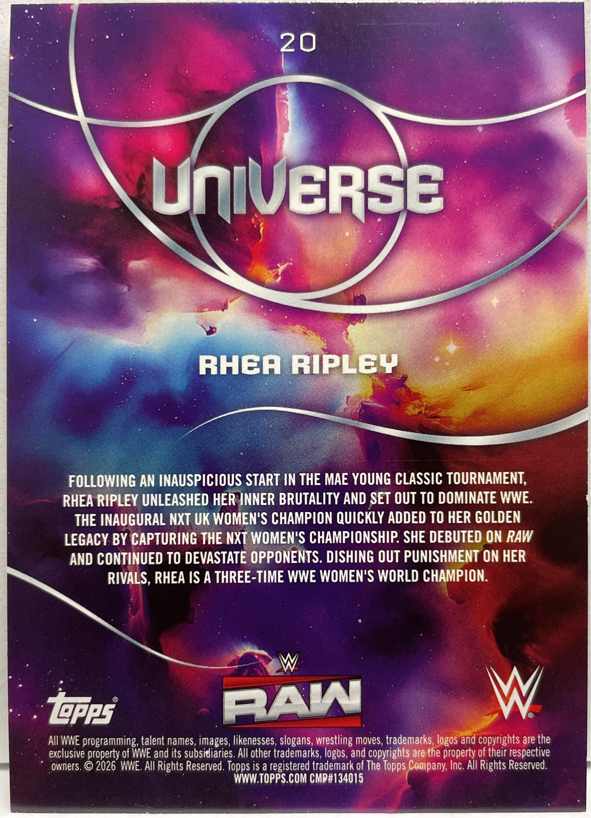 Mancolista-Set Base-Topps Universe WWE 2026 Parte 1 (1-100)