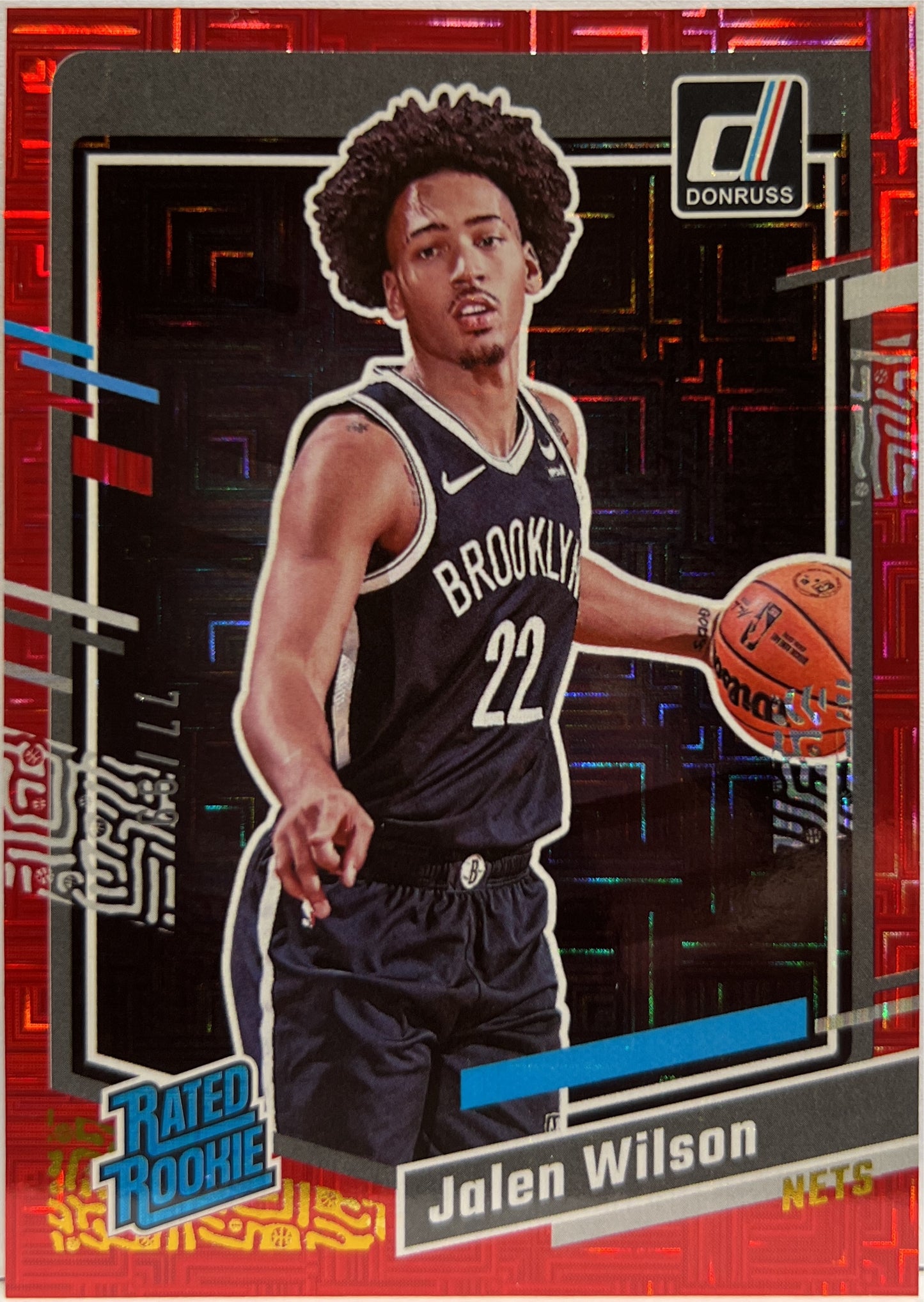 Jalen Wilson 77/99 Rated Rookie Red Mojo Donruss NBA Basketball 2023/24