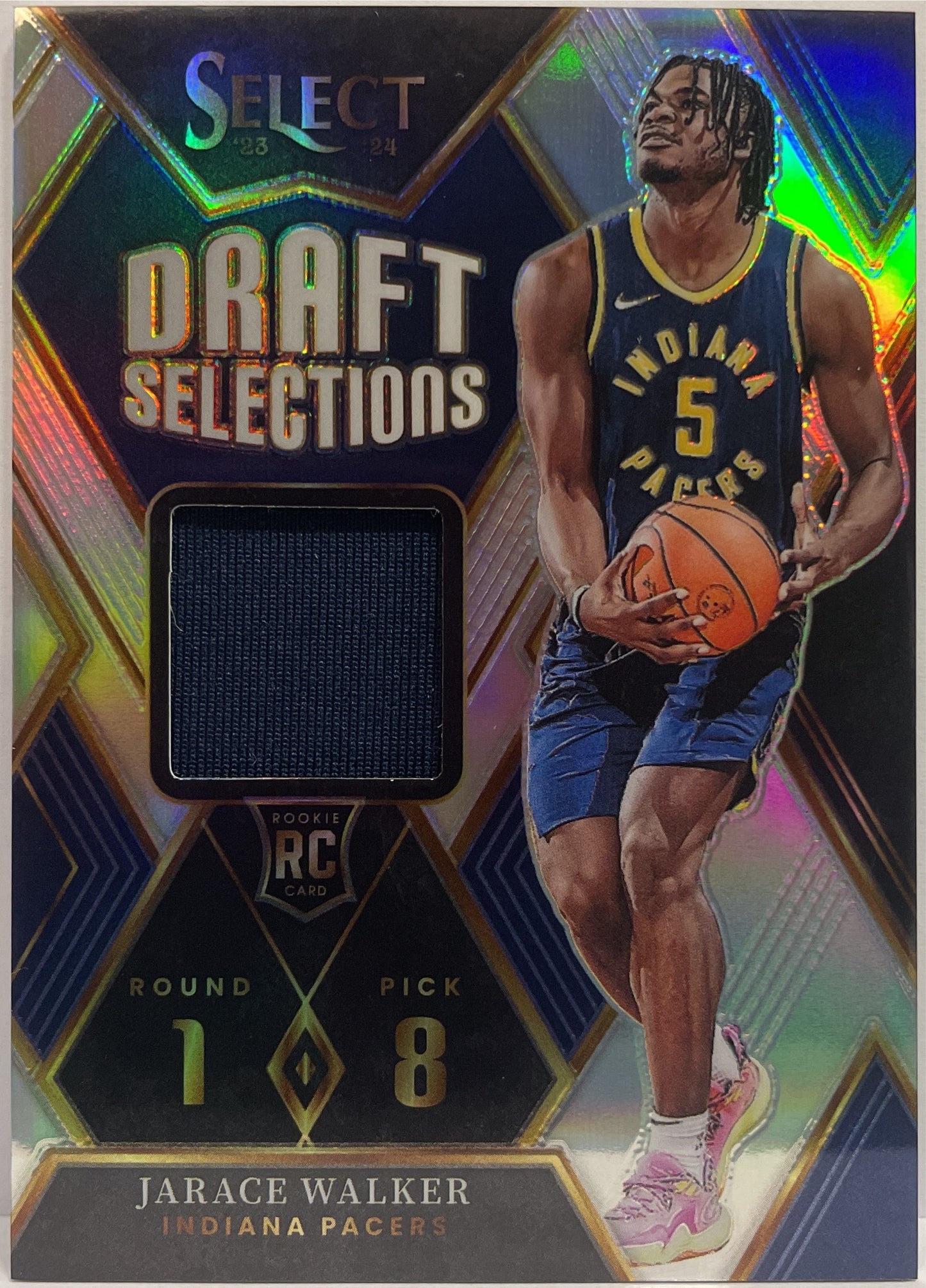 Jarace Walker Rookie Patch Draft Selection Memorabilia Prizm Select Basketball NBA 2023/24