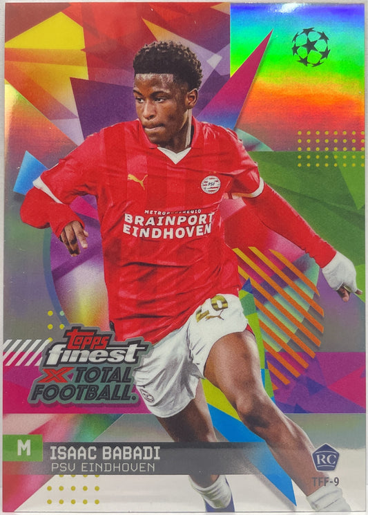 Isaac Babadi Rookie Total Football Topps Finest UCC 2023/24