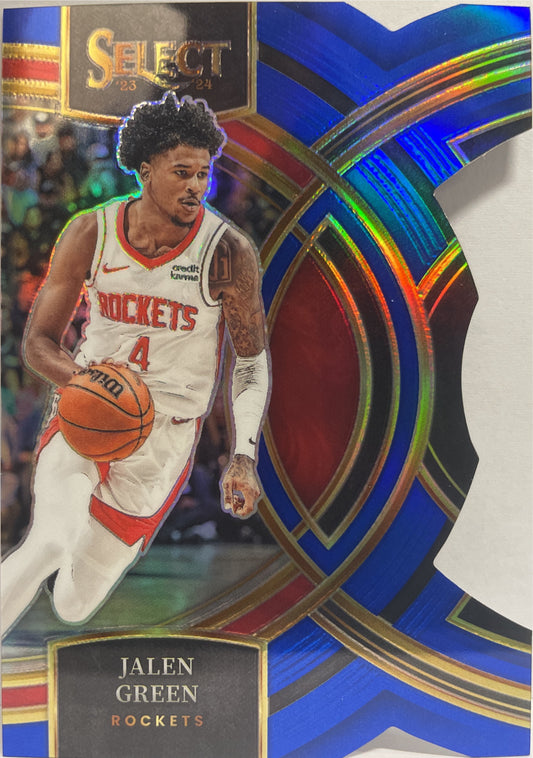 Jalen Green 114/249 Scope Blue Prizm Select Basketball NBA 2023/24