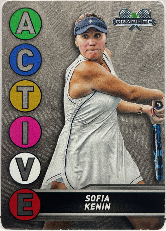 Sofia Kenin Active Metal Topps Tennis Graphite 2024