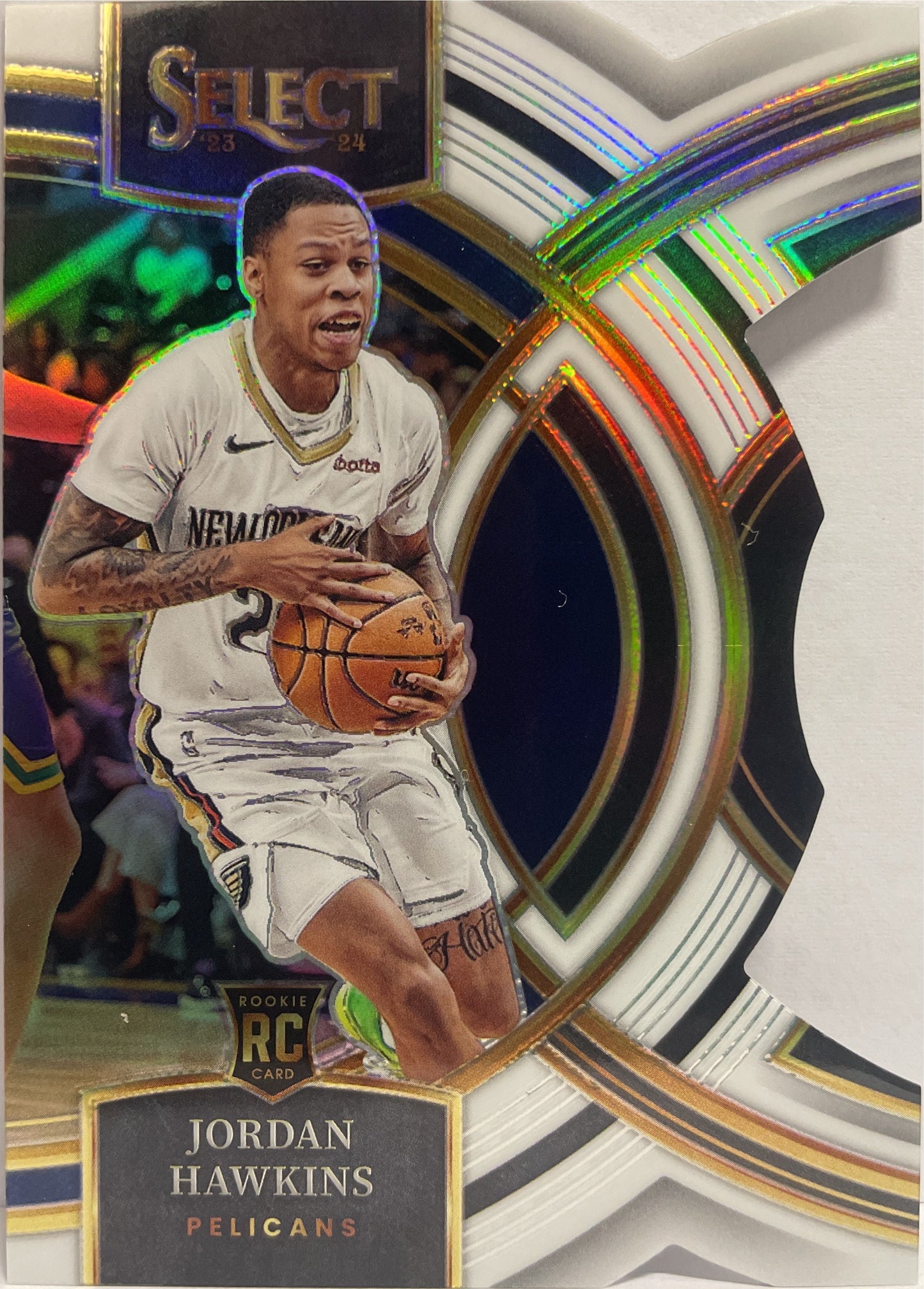 Jordan Hawkins 25/149 Rookie White Prizm Select Basketball NBA 2023/24