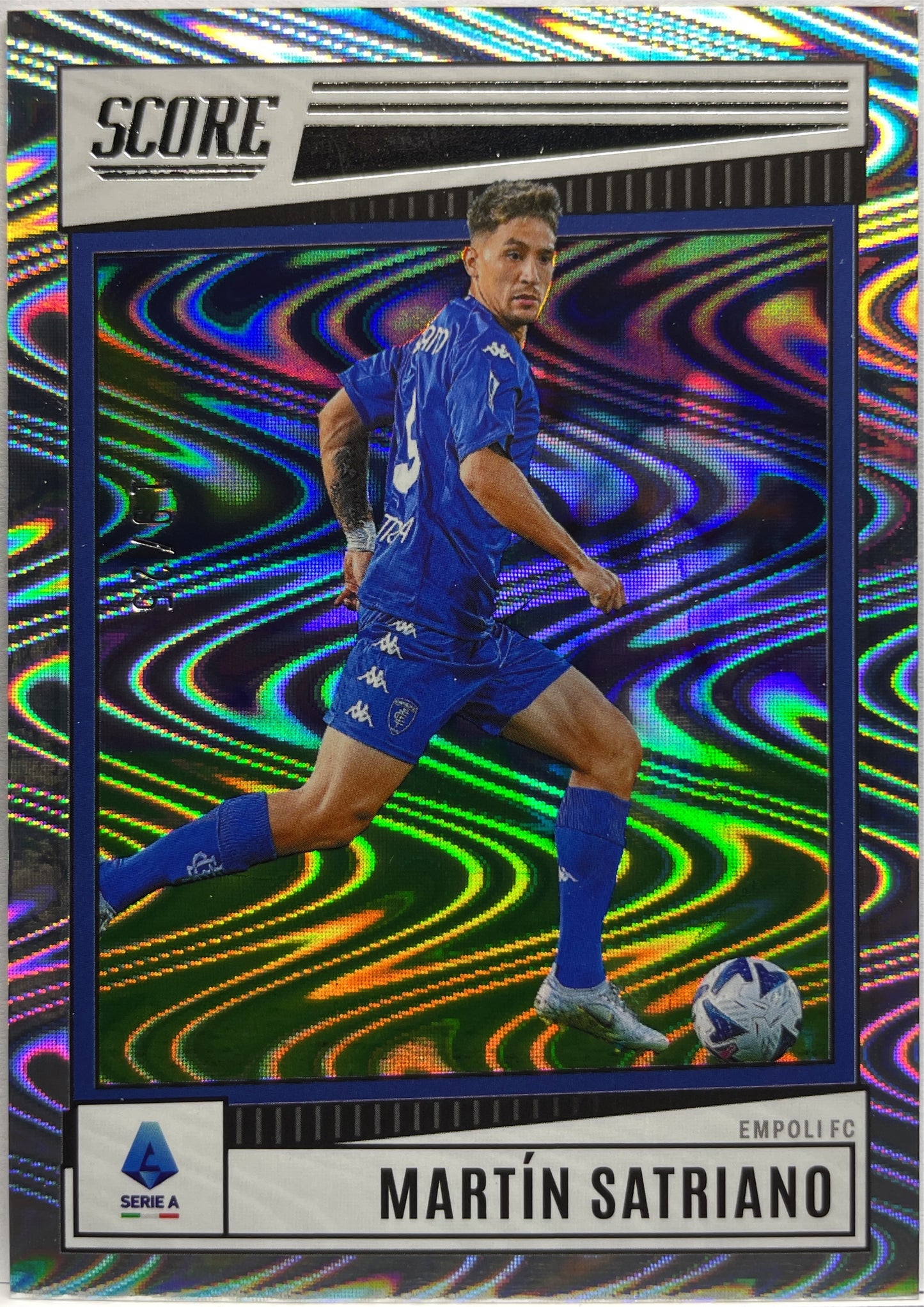 Martin Satriano 19/25 Silver Swirl Score Serie A 2022/23