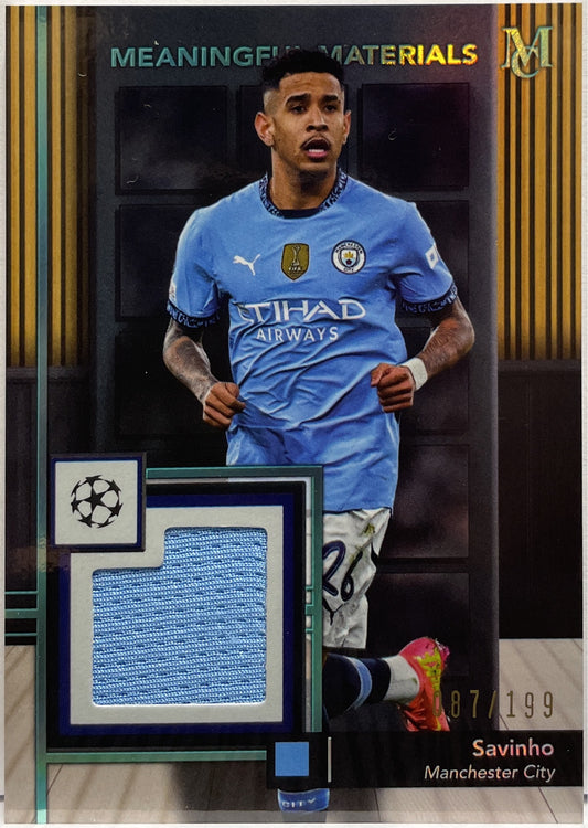 Savinho 87/199 Patch Worn Meaningful Materials Topps Museum 2024/25