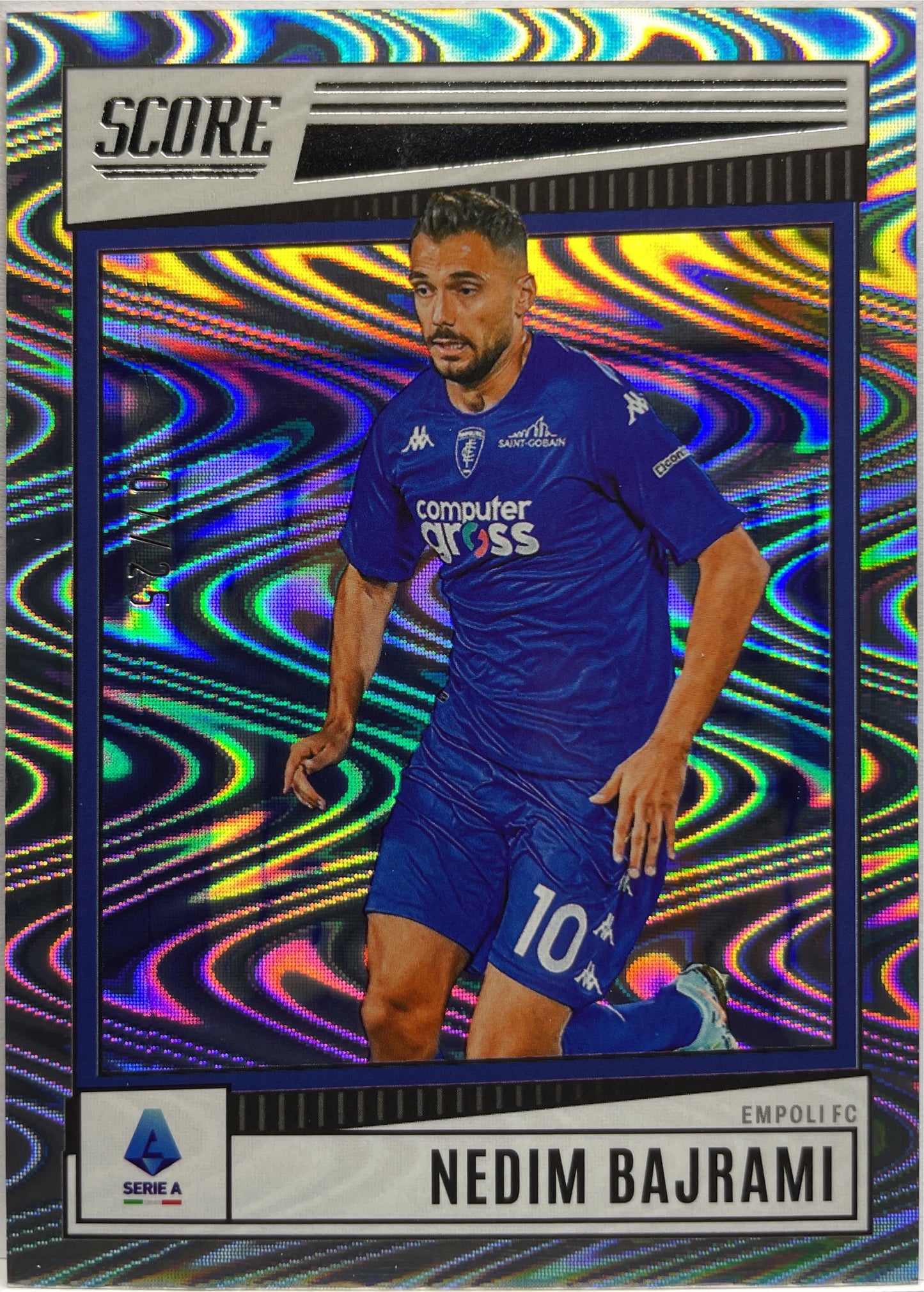 Nedim Bajrami 7/25 Silver Swirl Score Serie A 2022/23