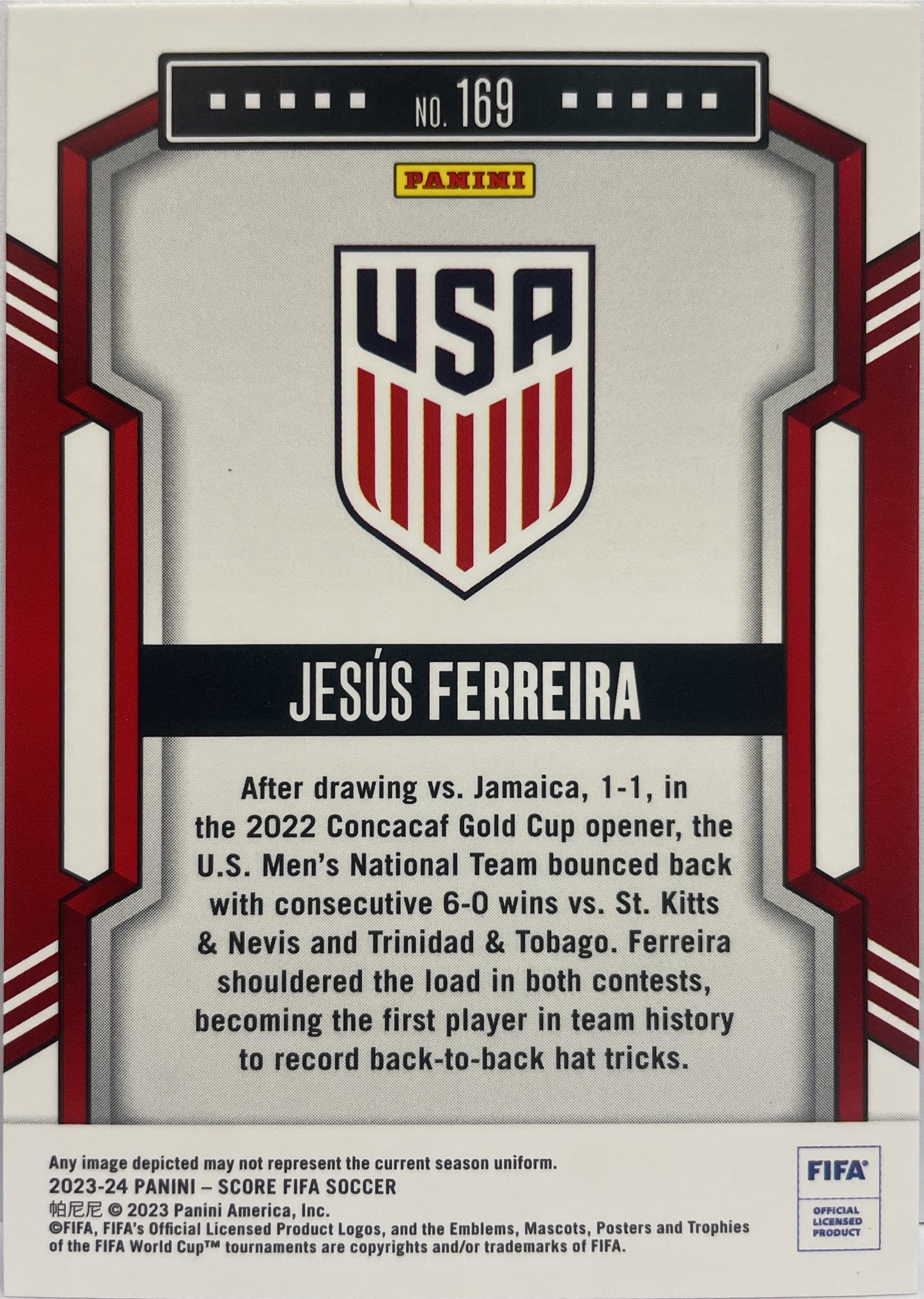 Jesus Ferreira 3/50 Blue Laser Score Fifa 2023/24