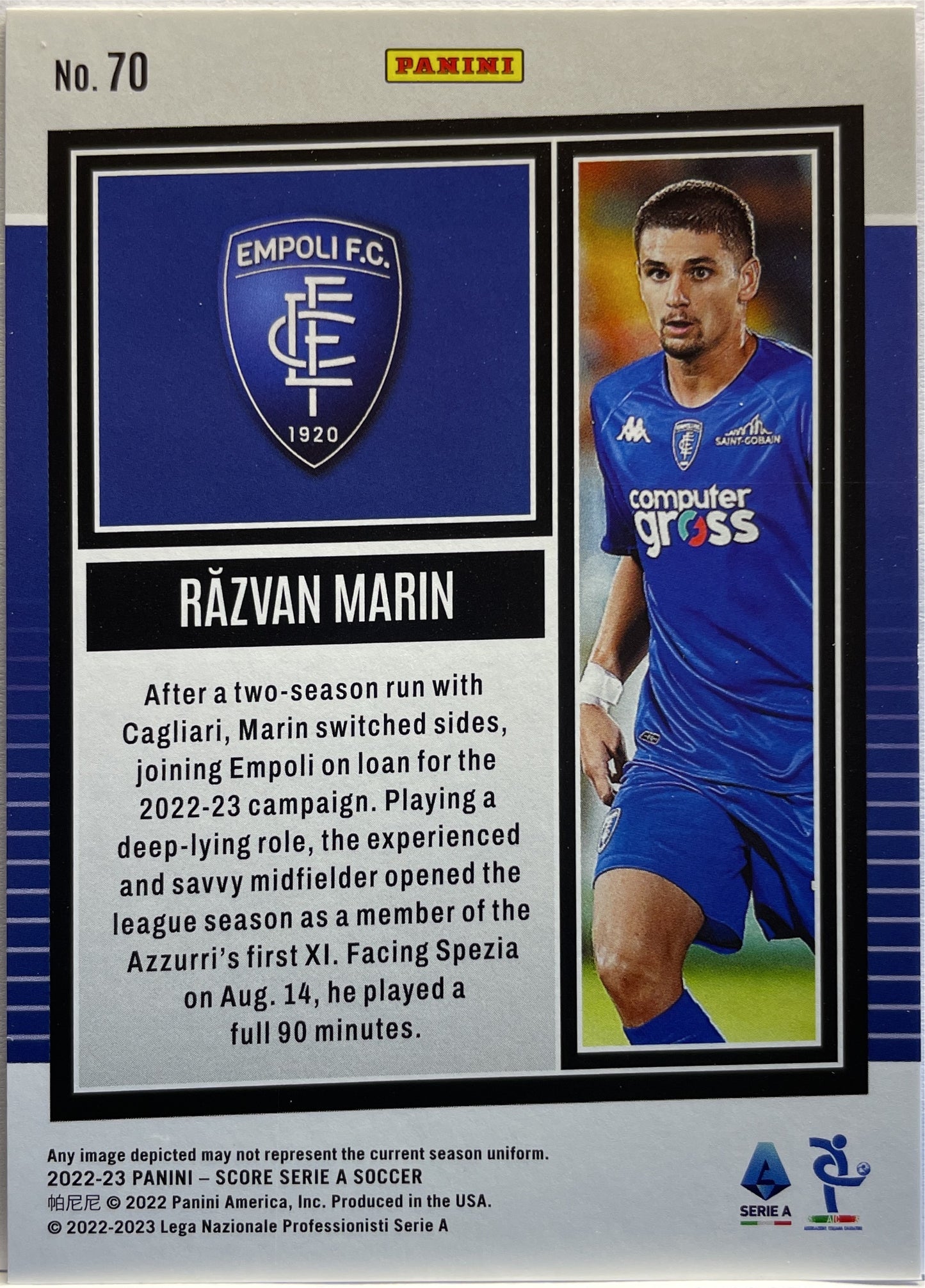 Razvan Marin 13/45 Pink Swirl Score Serie A 2022/23