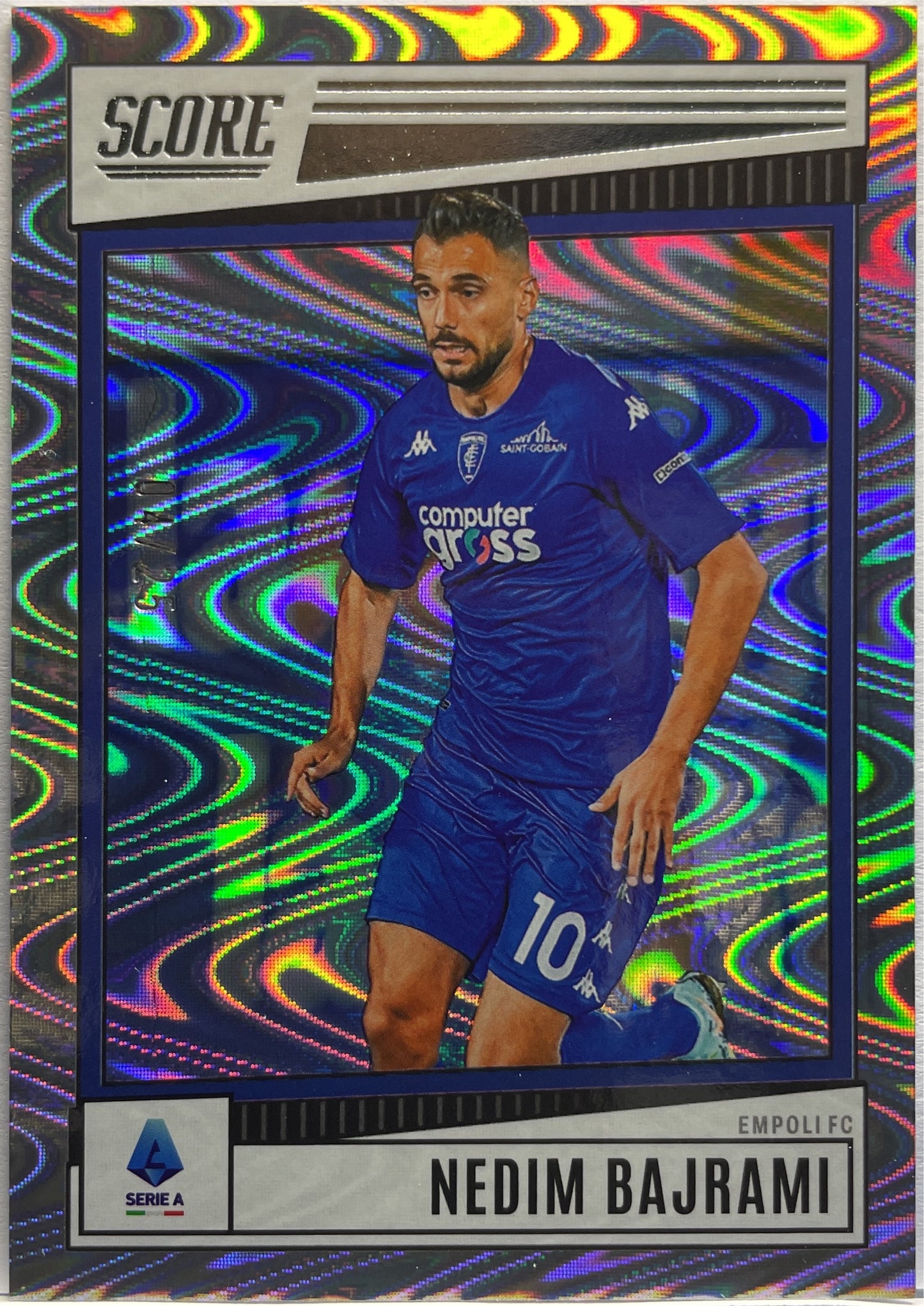 Nedim Bajrami 4/25 Silver Swirl Score Serie A 2022/23