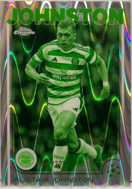 Alistair Johnston 97/225 Night Vision RayWave Topps Chrome UCC 2024/25