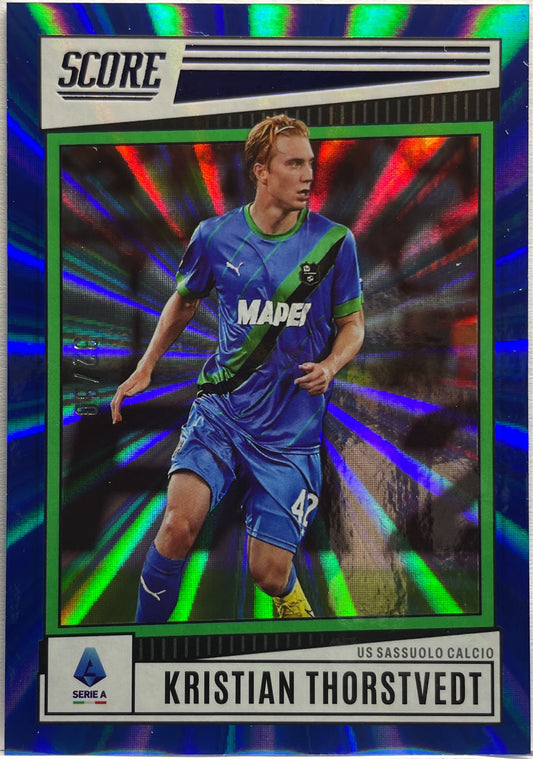 Kristian Thorstvedt 32/60 Blue Laser Score Serie A 2022/23