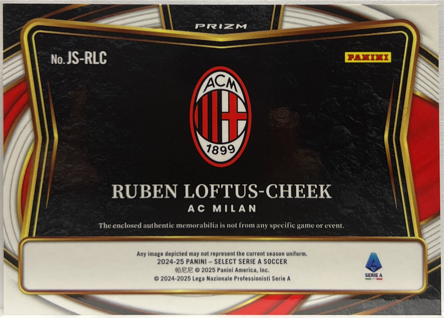 Ruben Loftus Cheek Patch Jumbo Swatches Select Serie A 2024/25