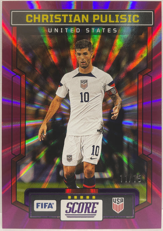 Christian Pulisic 11/15 Purple Laser Score Fifa 2023/24