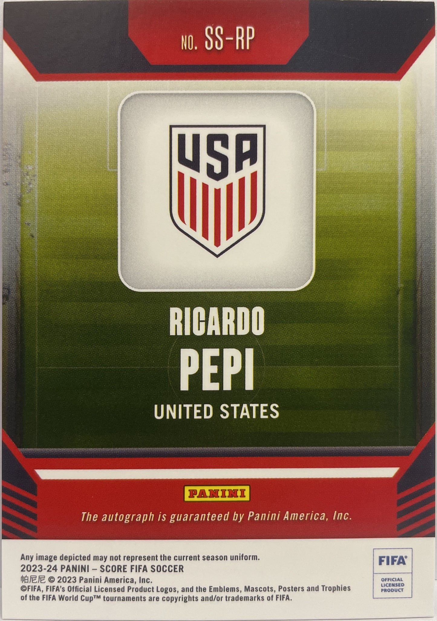 Ricardo Pepi 53/199 Autograph Score Fifa 2023/24