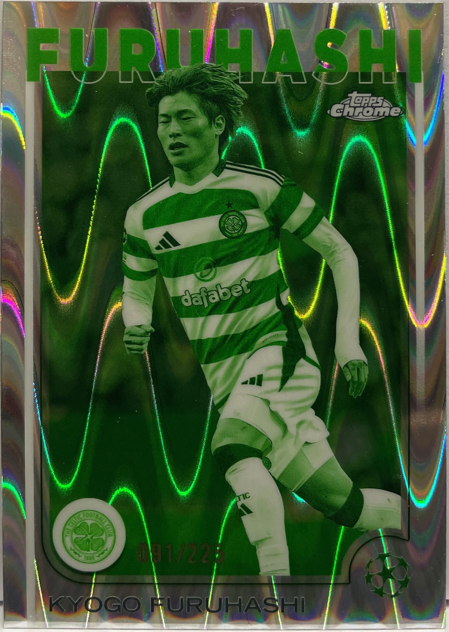 Kyogo Furuhashi 91/225 Night Vision RayWave Topps Chrome UCC 2024/25