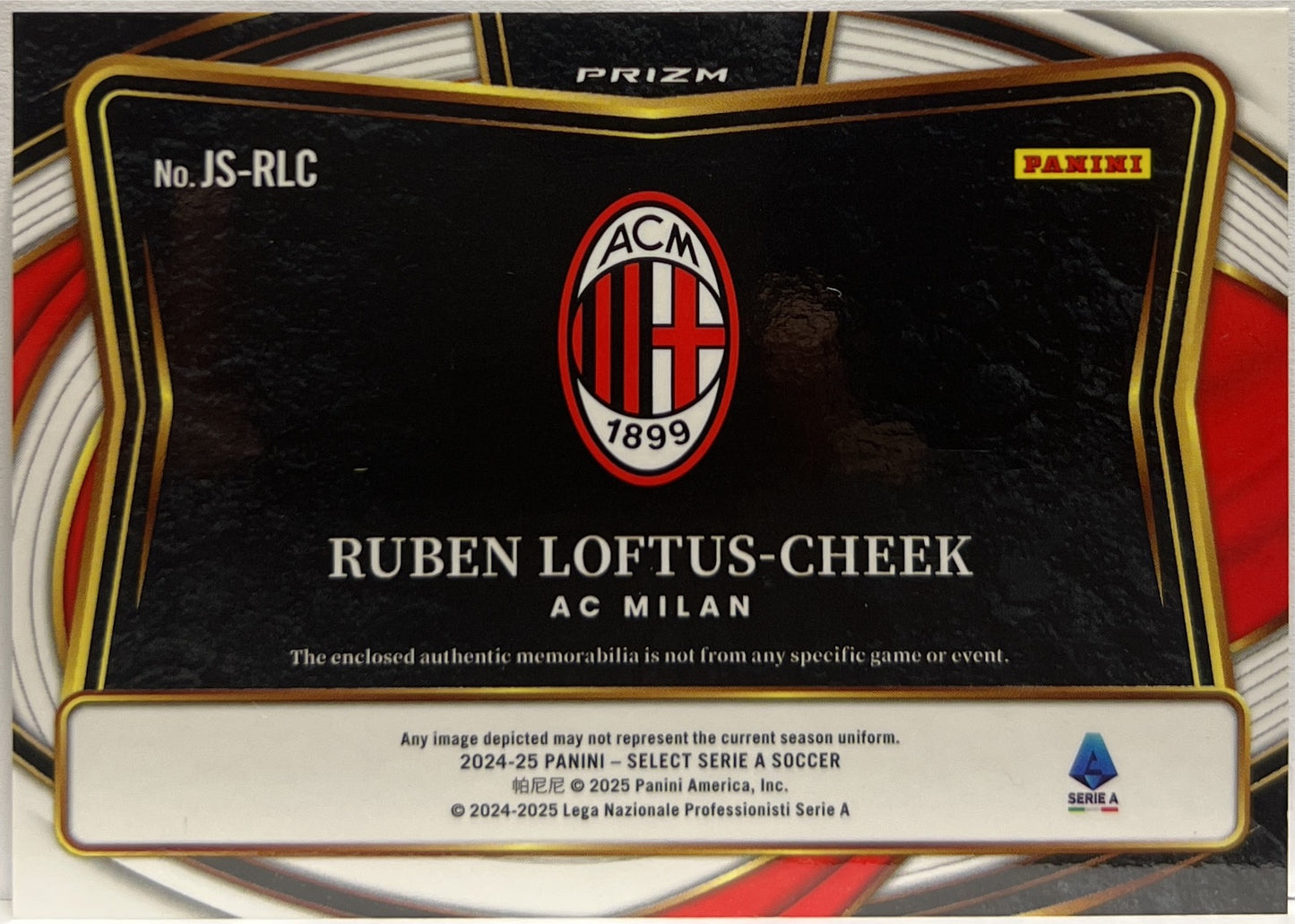 Ruben Loftus Cheek Patch Jumbo Swatches Select Serie A 2024/25 .2