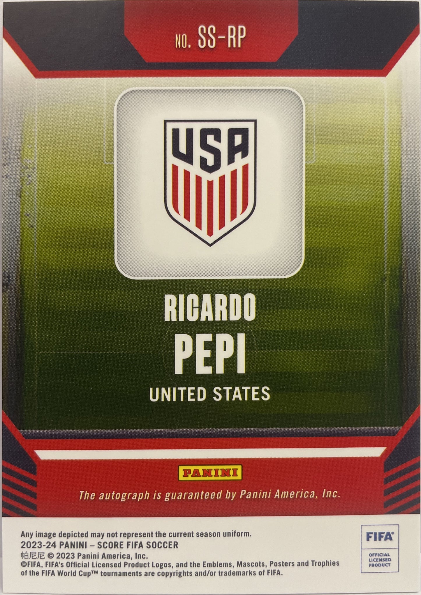 Ricardo Pepi 88/199 Autograph Score Fifa 2023/24