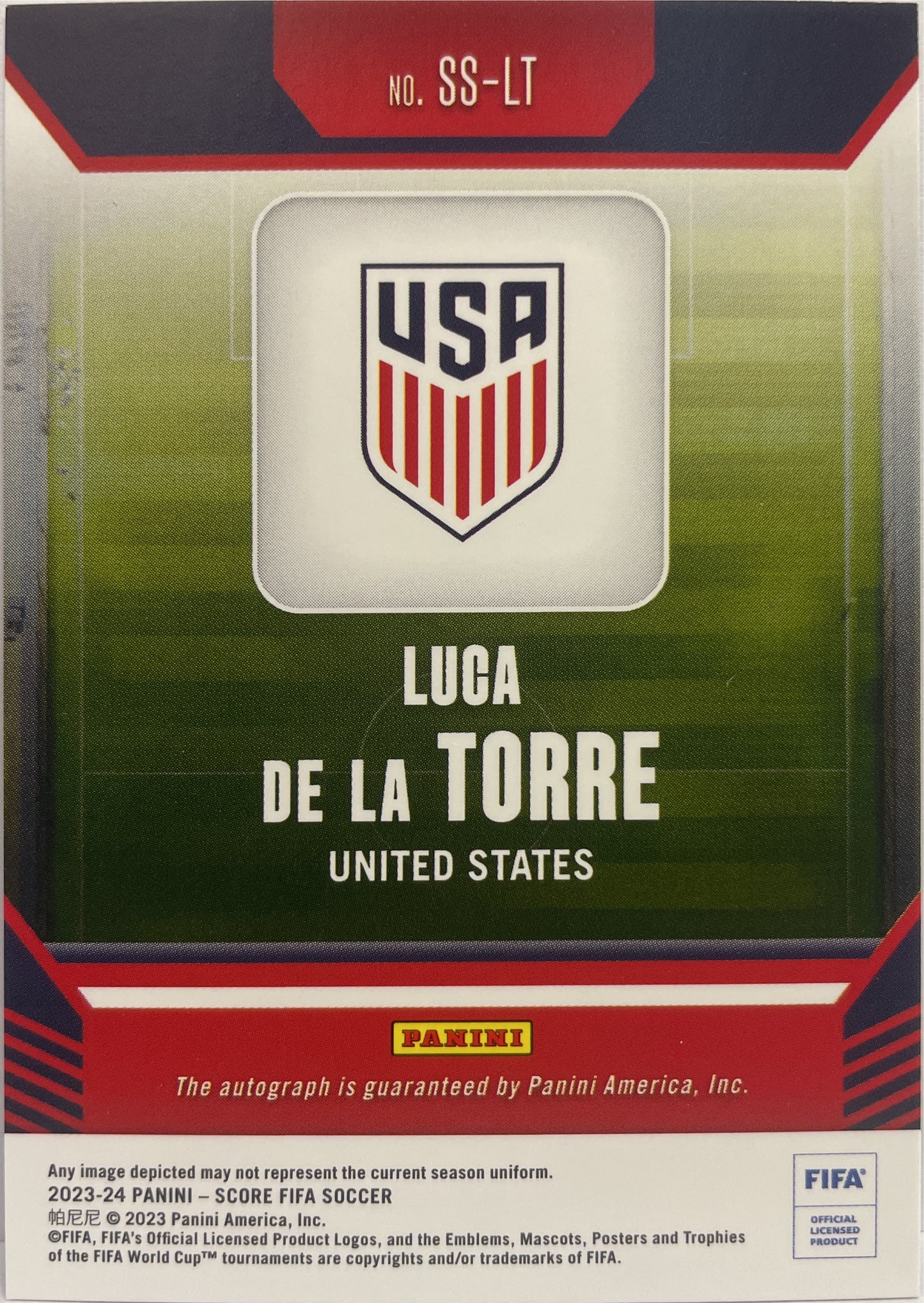 Luca De La Torre 4/10 Autograph Gold Score Fifa 2023/24