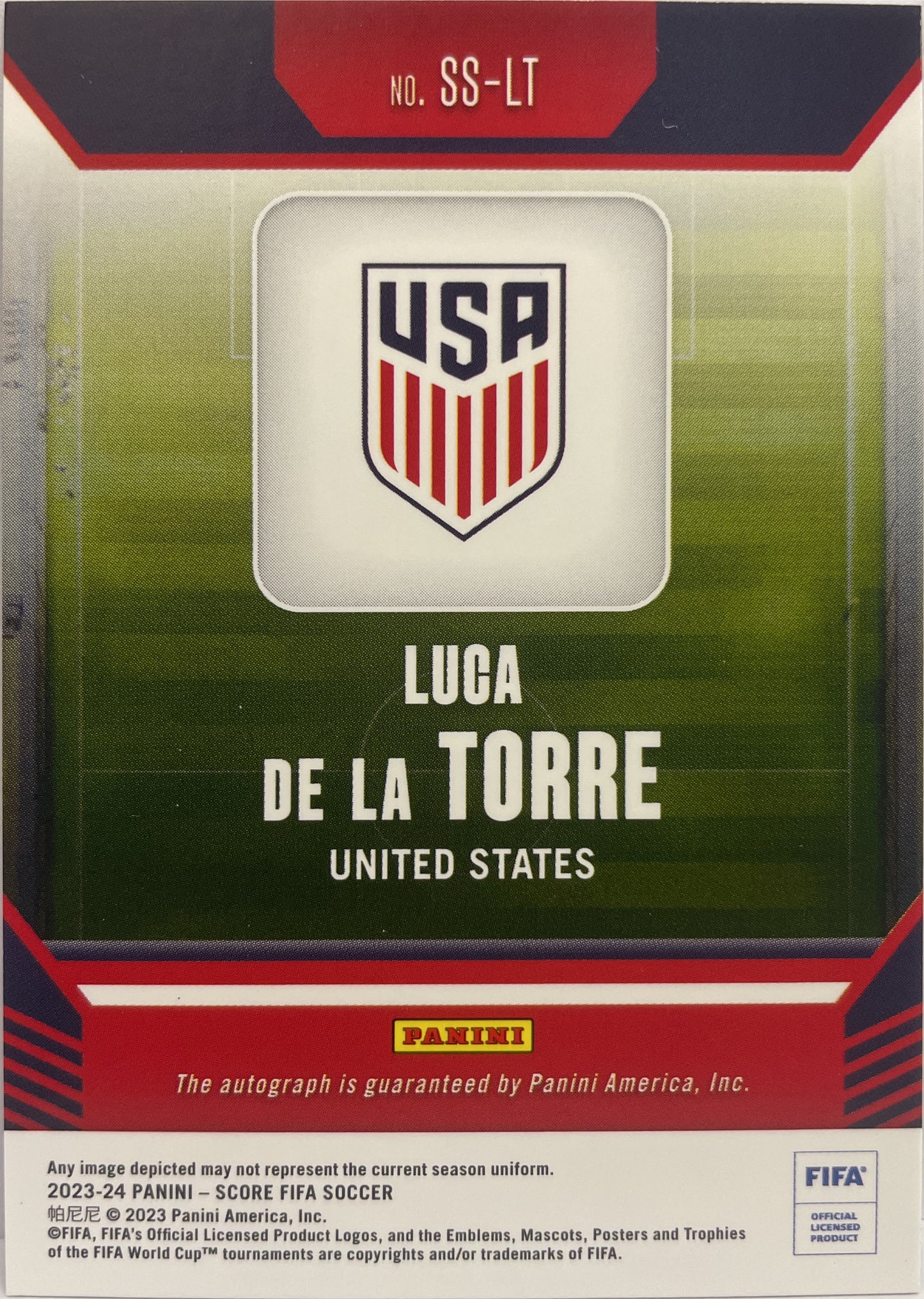 Luca De La Torre 9/10 Autograph Gold Score Fifa 2023/24