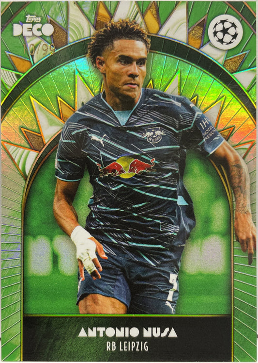 Antonio Nusa 10/99 Green Topps Deco UCC 2024/25