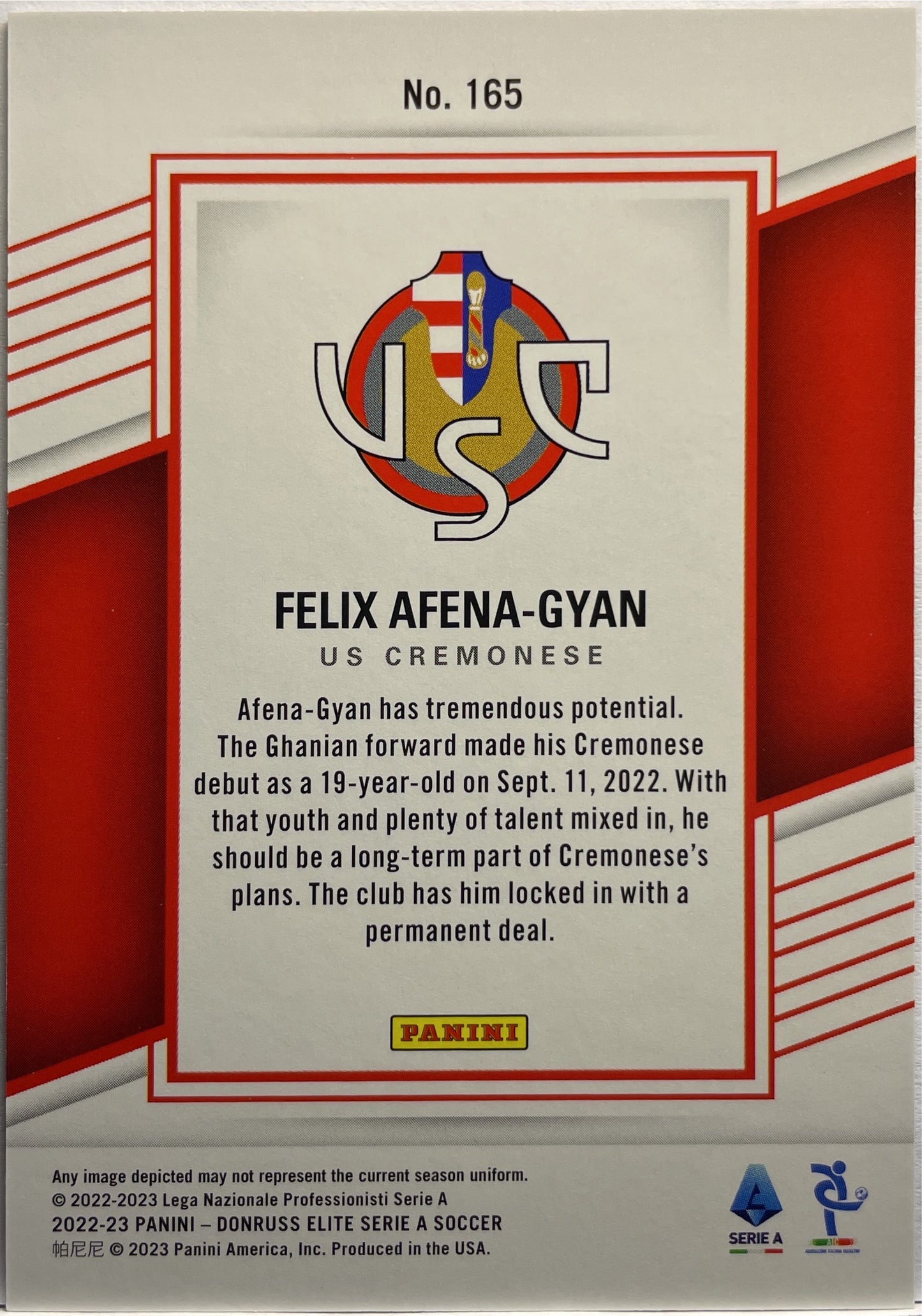 Felix Afena-Gyan 22/25 Donruss Elite Serie A 2022/23