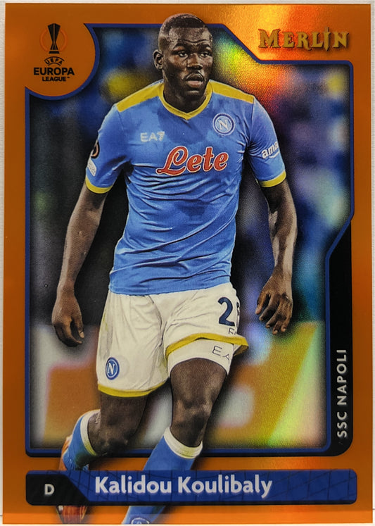 Kalidou Koulibaly 19/25 Orange Topps Chrome Merlin 2021/22