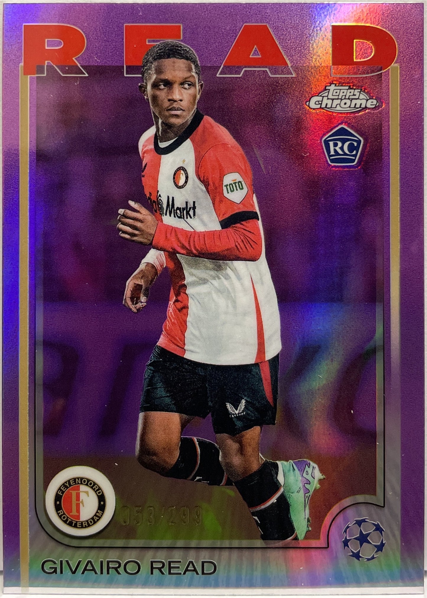 Givairo Read 53/299 Rookie Violet Topps Chrome UCC 2024/25