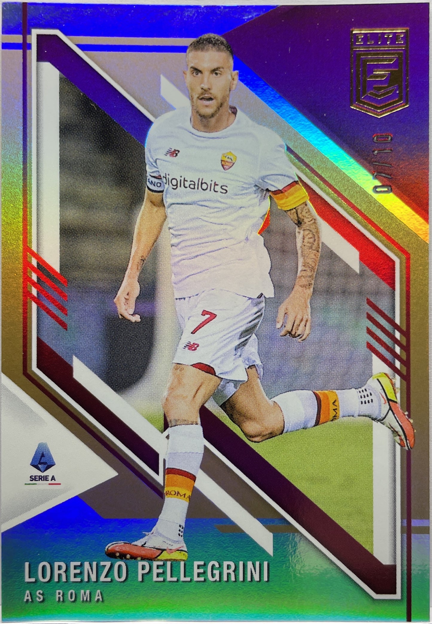 Lorenzo Pellegrini 7/10 Gold Donruss Elite Serie A 2021/22