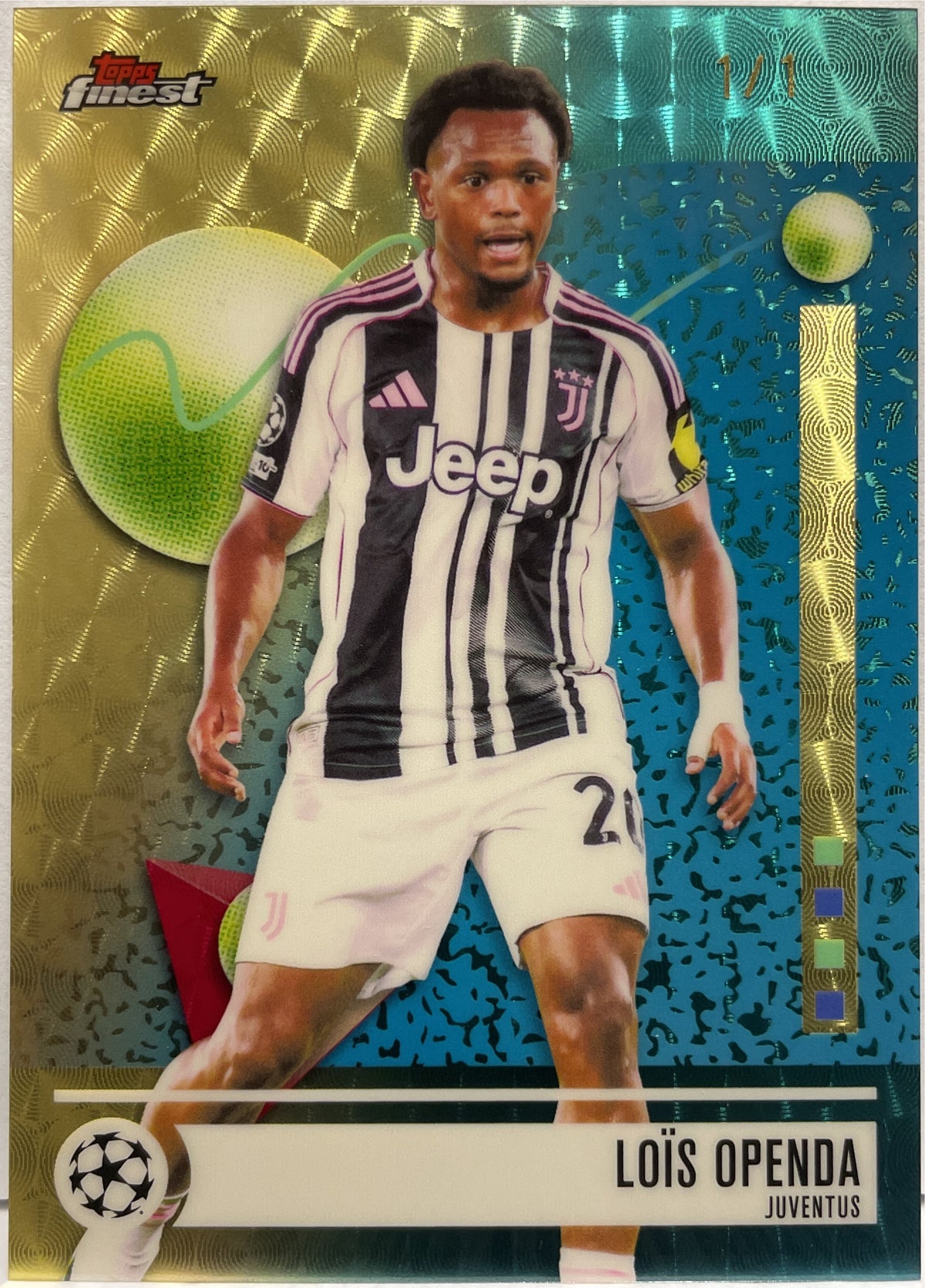 Lois Openda 1/1 Superfractor Topps Finest UCC 2025/26