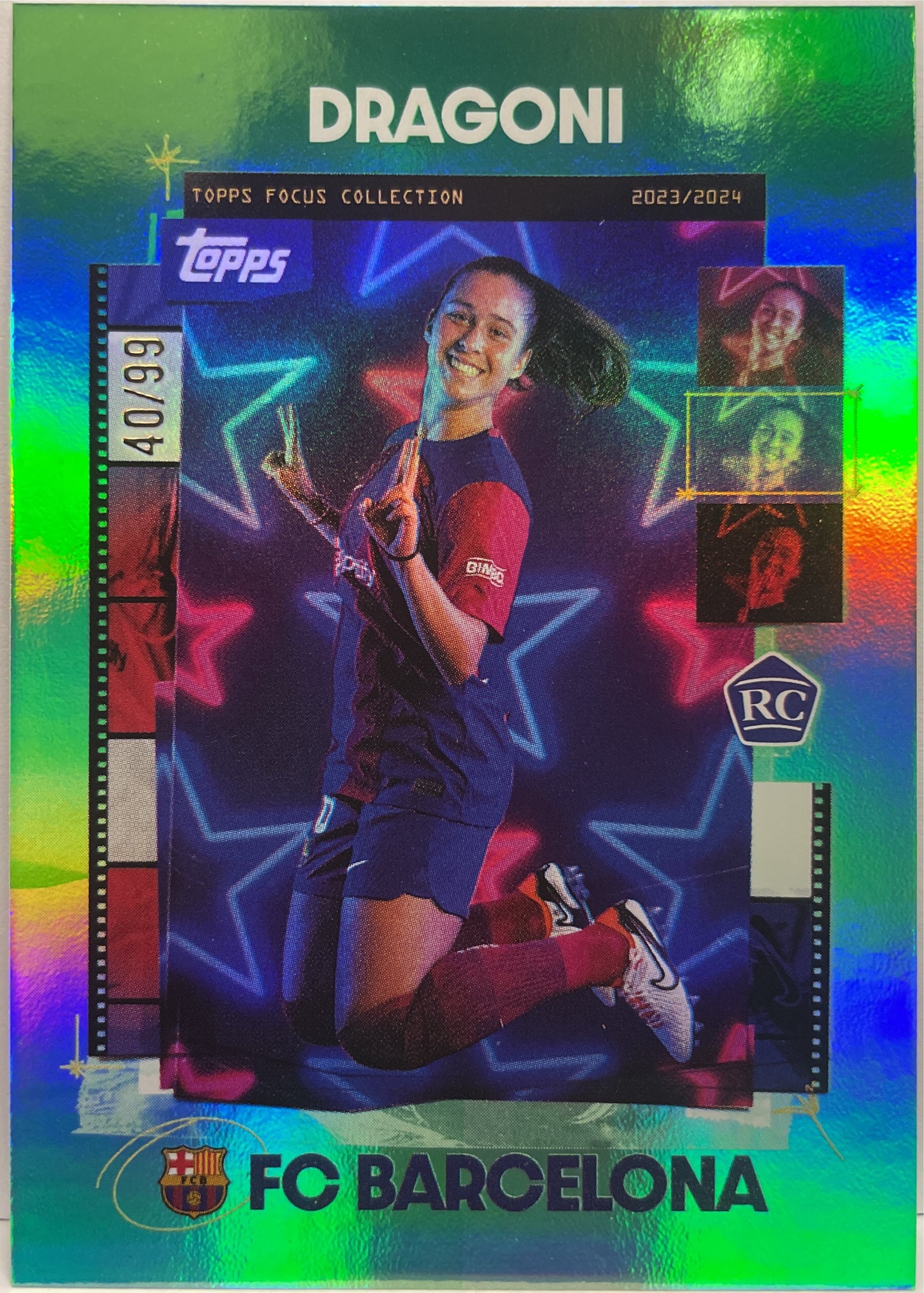 Giulia Dragoni 40/99 Rookie Green Topps Focus Barcelona 2023/24