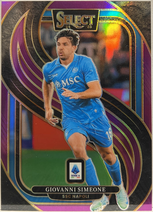 Giovanni Simeone 20/49 Mezzanine Purple Select Serie A 2024/25