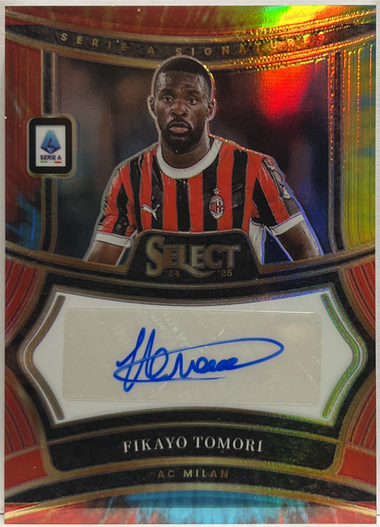 Fikayo Tomori 4/25 Autograph Signature Tie Dye Select Serie A 2024/25