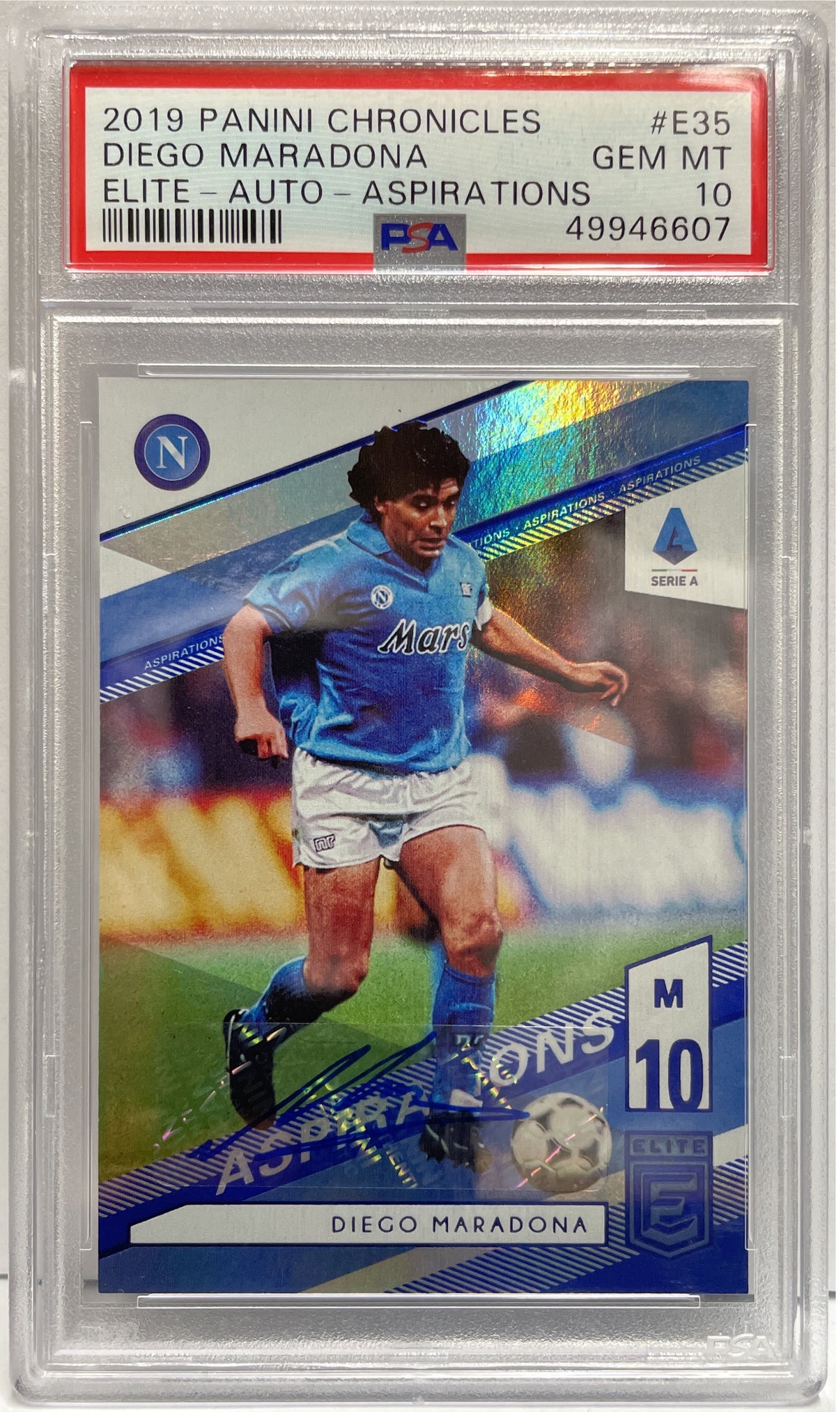 Diego Maradona 88/90 Autograph Aspirations Elite Panini Chronicles 2019/20 PSA 10