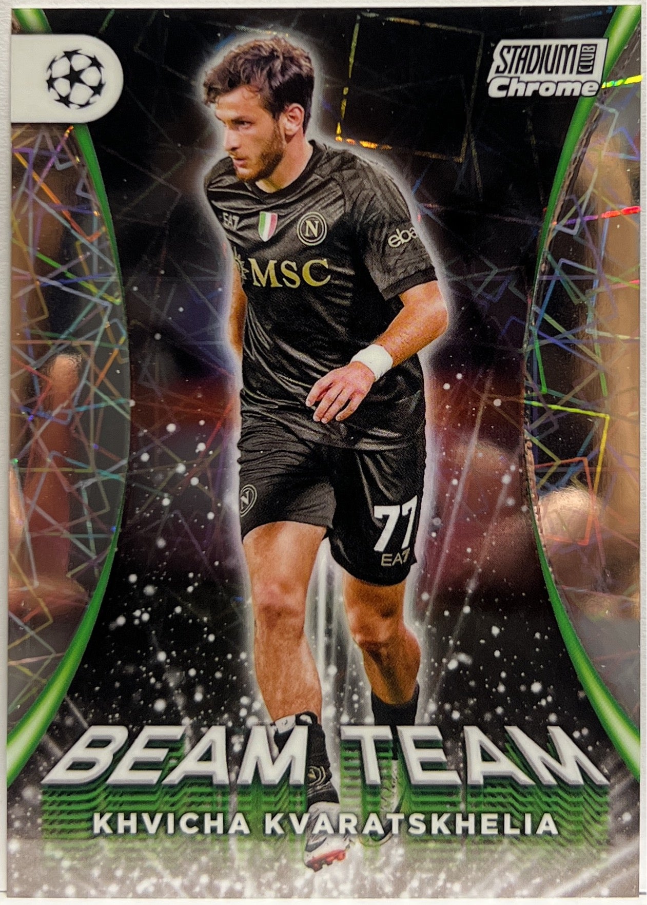 Khvicha Kvaratskhelia Beam Team Topps Stadium Chrome 2023/24