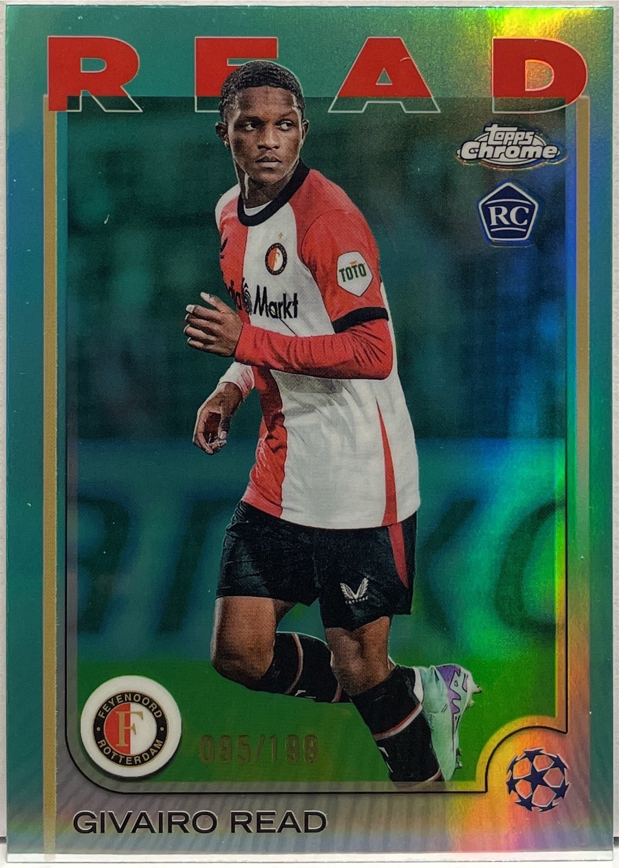 Givairo Read 95/199 Rookie Aqua Topps Chrome UCC 2024/25